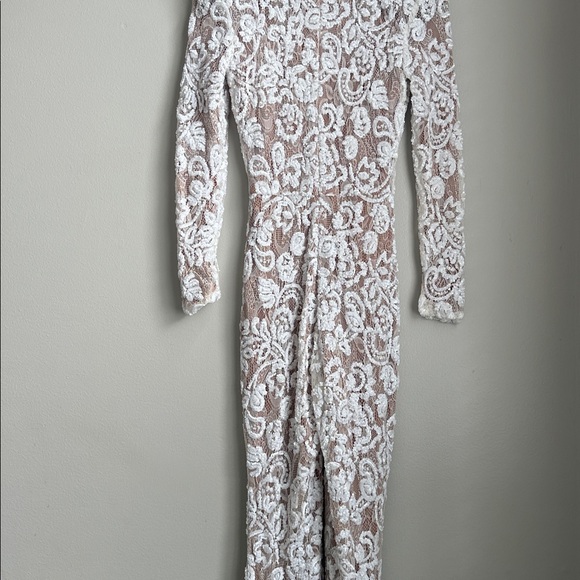 NADINE MERABI White Lace Jumpsuit - Picture 8 of 12